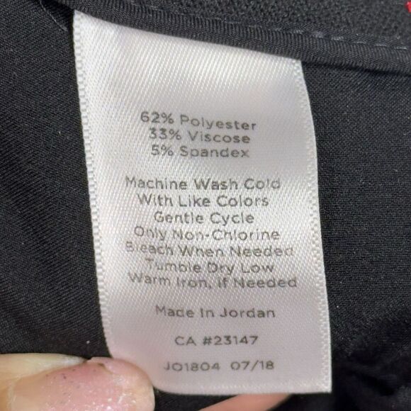 Talbots High Waist Tapered Ankle Pants Plus Sz 18W Black Red Polka Dots Stretch - Picture 8 of 12